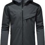 Waterproof Jackets for Men Lightweight Rain Jacket Hooded Raincoat Zip Windbreaker for Running Hiking Travel