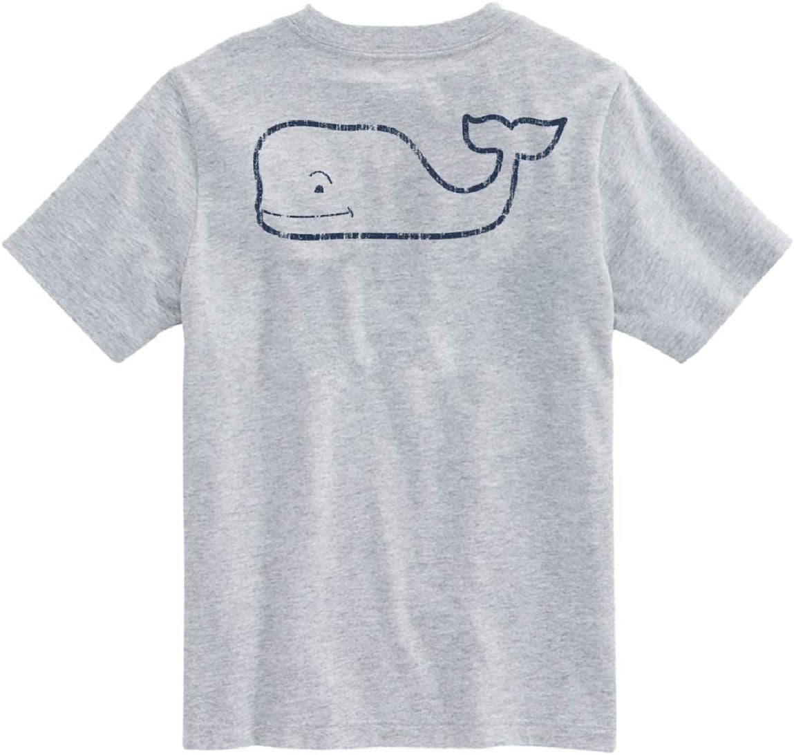 61XaKJ7SzwL._AC_SL1200_.jpg Boys' Short Sleeve Vintage Whale Pocket T-Shirt - Image 1