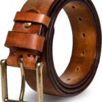 Double Prong Grommet Belt Unisex Casual Street Style Adjustable Belt