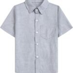 Mens & Boys Cotton Short Sleeve Casual Button Down Shirts, 12 Months - Men 2XL