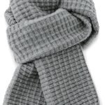 Waffle Knit Scarf Soft Wool-Like Winter Neck Wrap