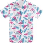 2-10T Boys Novelty Hawaiian Short Sleeve Button Down Dress Shirt
